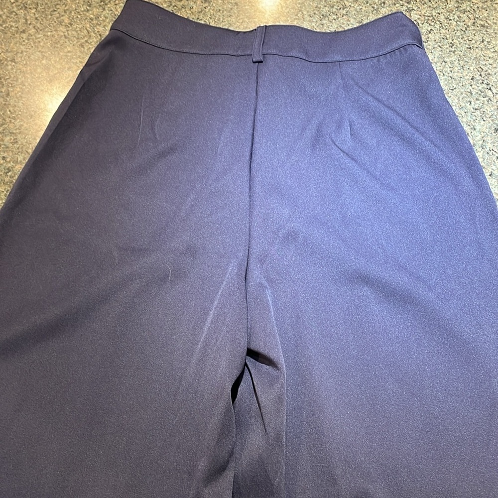 Shein navy slacks size medium tall seam down front high waisted - Picture 11 of 13